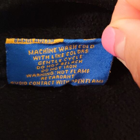 Vintage NEW ENGLAND PATRIOTS Black Fleece Pullover XL 1/4 Zip 90s NFL Retro - Picture 6 of 11